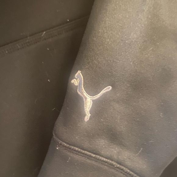 Puma Hooded Sweatshirt Black Medium NWOT - Picture 3 of 8